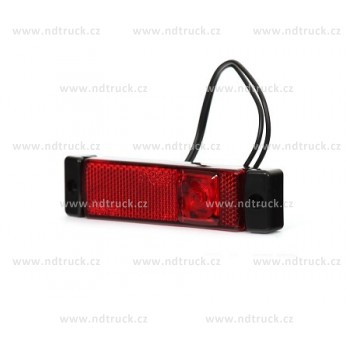 Svítilna obrysová LED, W45 červená, zadní